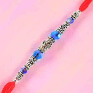 Metal Beads Rakhi with Chocolate - For USA
