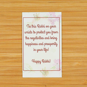 Om Rakhi With Lindt Chocolate -For UAE