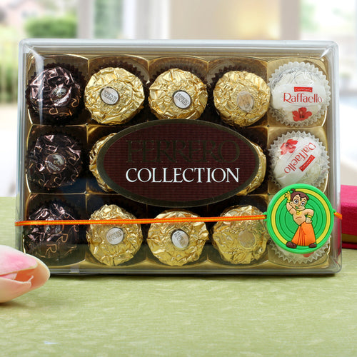 Chota Bheem with Ferrero Rocher Rakhi Hamper - For USA