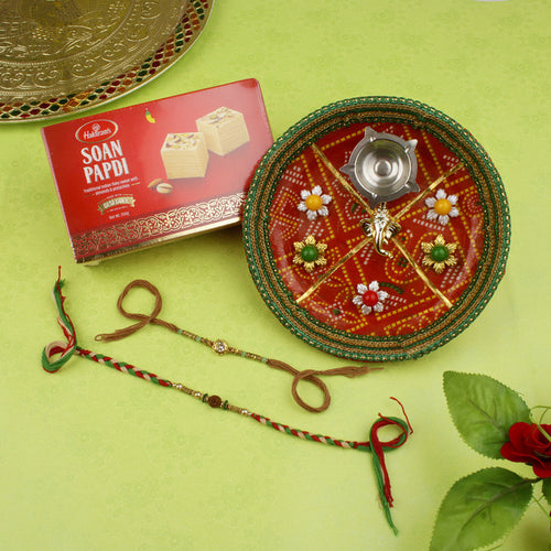 Traditional All in One Rakhi Hamper - For USA