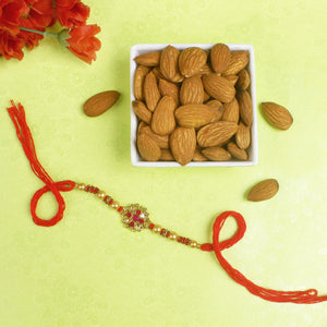 Designer Rakhi with Dry Fruit - For UK