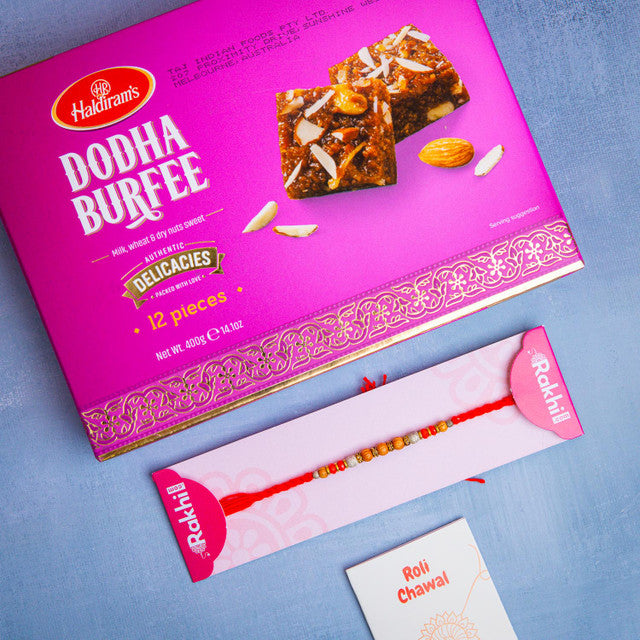 Rakhi with Dodha Burfee 400gm - For Australia