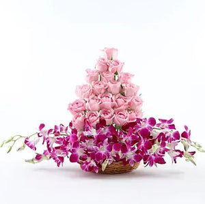 Roses and Orchid Array - Send Flowers Online