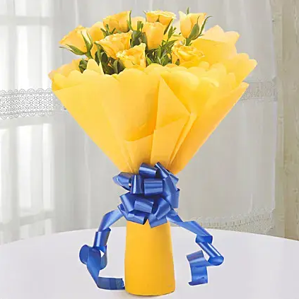 Bright Roses Bouquet - Online Flowers Delivery In Delhi