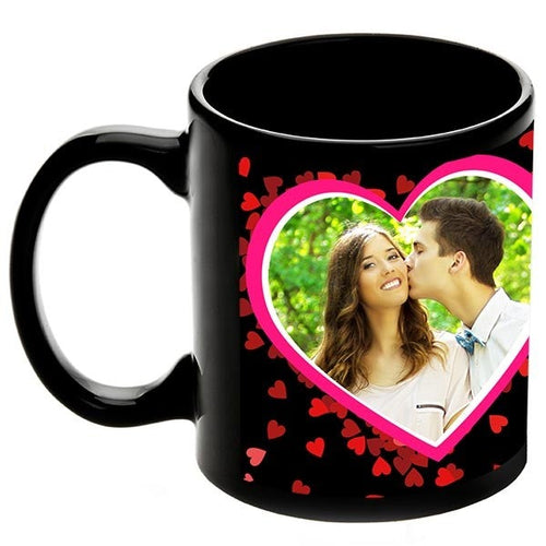Radiant Black Personalized Coffee Mug