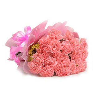 15 Pink Carnations - online flower delivery in Hyderabad