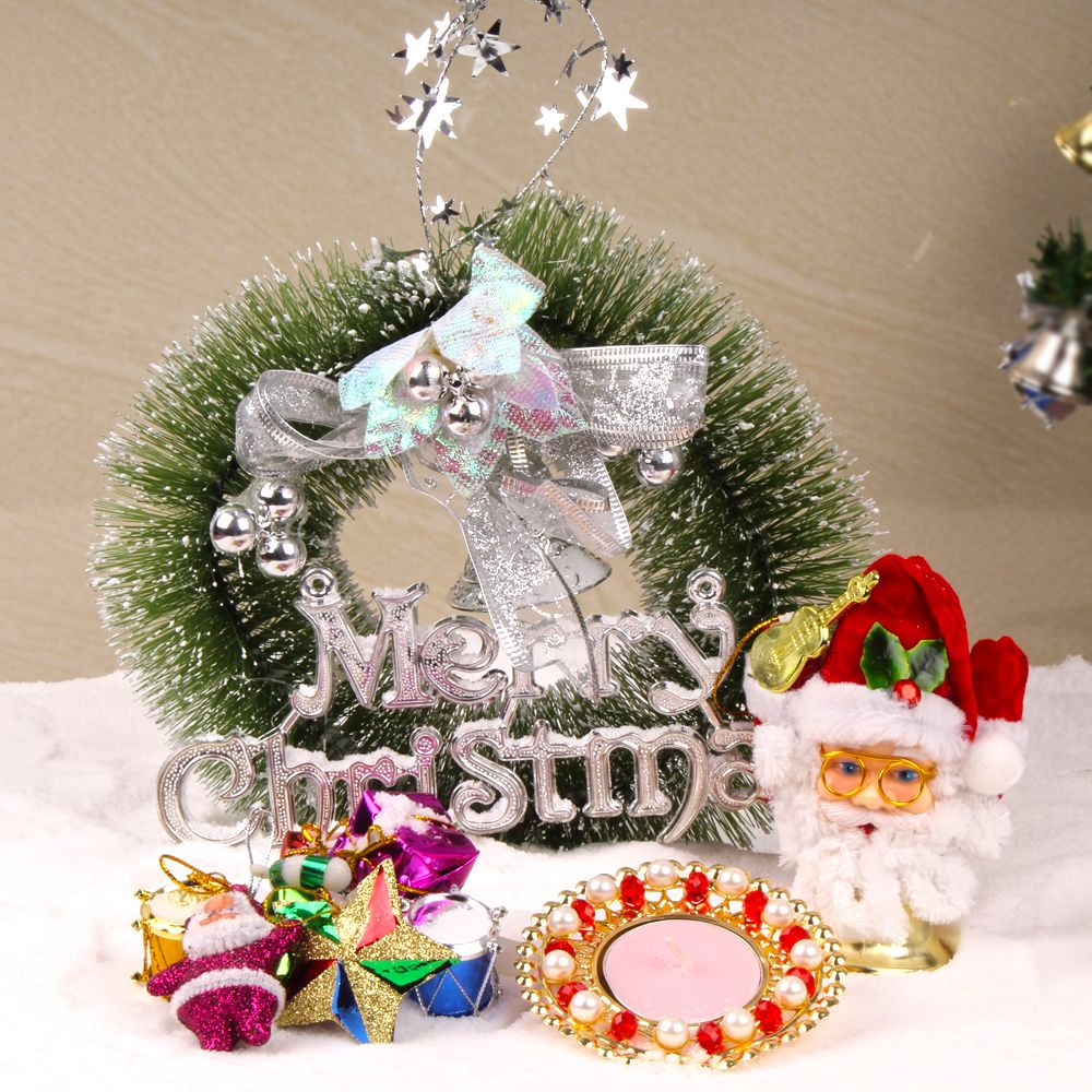 CHRISTMAS DECORATIONS WITH GEL CANDLE