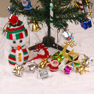 DECORATIVE CHRISTMAS TREE WITH WOLLEN SNOWMAN