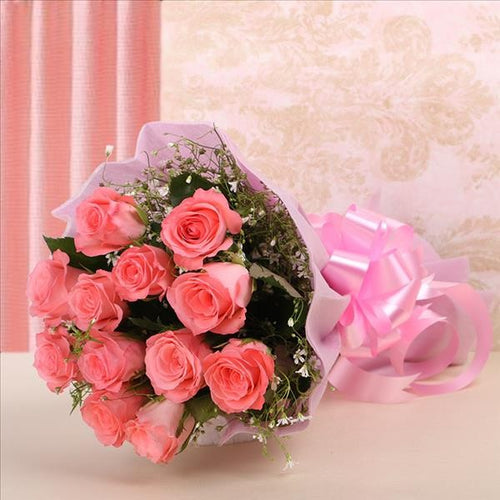 Classic Pink - Online Flowers Delivery In Delhi
