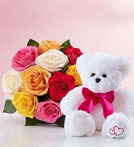 Beary Rose Bouquet