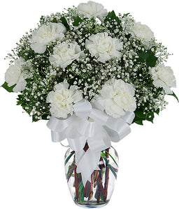 White Carnations - Send Flowers Online
