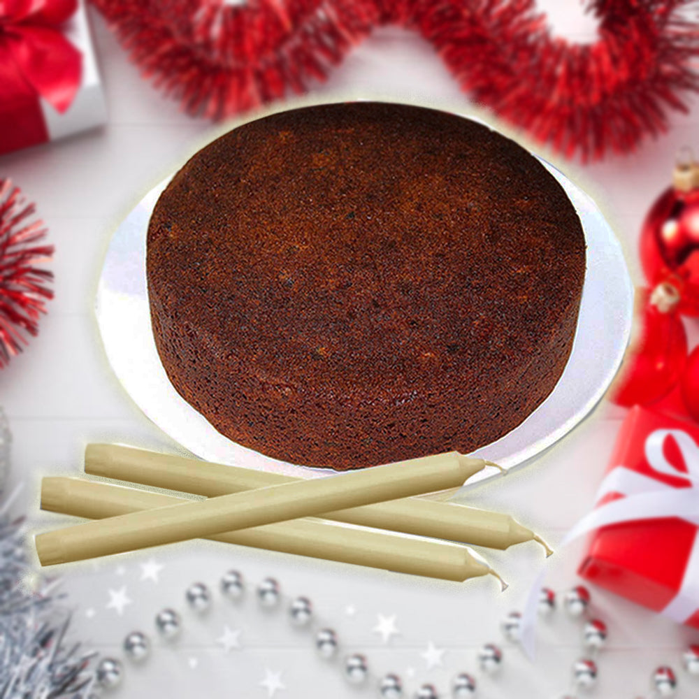 Plum Cake With Candles