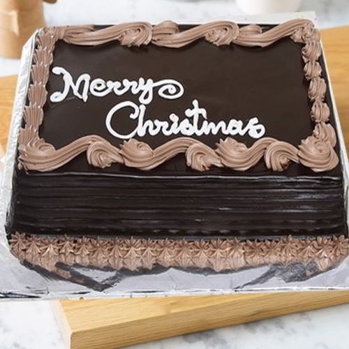 X MAS Square Choco Cake